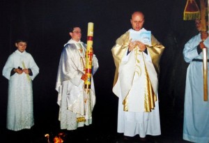Отец Андрей Белят и отец Доминик Симон. Пасха 2001