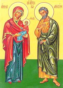Saint Joachim and Anne, parents of the Virgin Mary